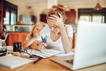 A stressed mother